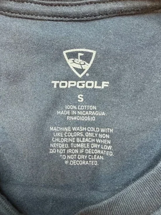 Top Golf Tee Shirt Unisex Small Navy - Picture 3 of 3